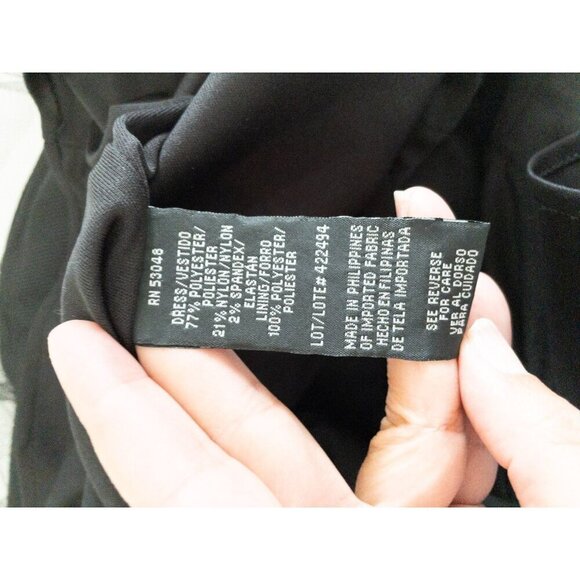 Vintage 2000s Off-Shoulder Blue & Black Glitter Lace Lined Dress S Prom - Picture 9 of 14